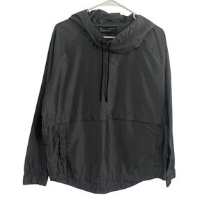 Under Armour Men Loose Fit Hooded Pullover Anorak Jacket Size Small Gray